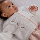 Embroidered Cable Knit Cardigan