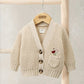 Mamas & Papas Embroidered Knitted Cardigan - Cream Cardigan