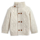 Funnel Neck Cable Knit Cardigan