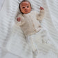 Knitted Cardigan with Button Fastening - Oatmeal