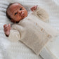 Knitted Cardigan with Button Fastening - Oatmeal