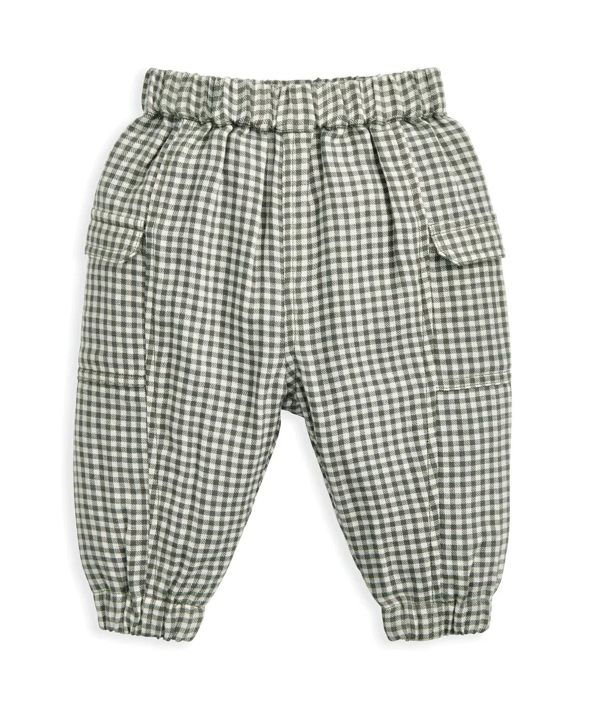 Check Pattern Joggers - Green