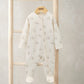Mamas & Papas Bear Print All In One - Cream Bodysuit