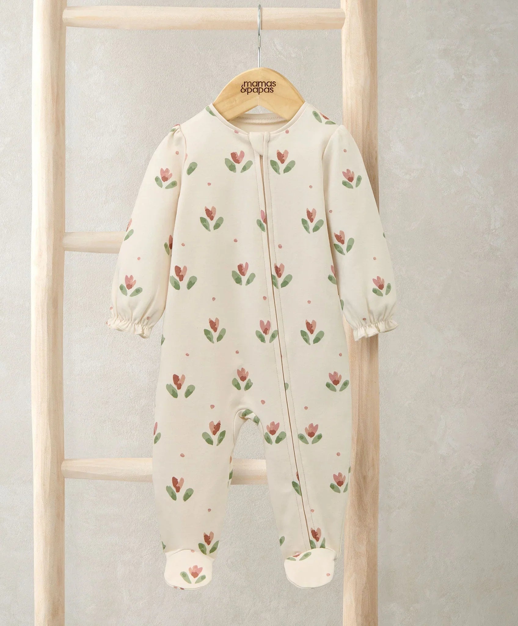 Mamas & Papas Bloom Spot All In One – Floral Bodysuit