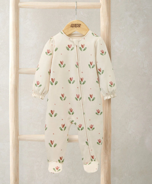 Mamas & Papas Bloom Spot All In One – Floral Bodysuit