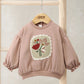 Mamas & Papas Boucle Placement Sweatshirt – Pink Sweatshirt