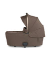 Moondstone grey carrycot with extendable hood and front storage panel