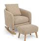 Alma Nursing Chair & Stool - Fawn Boucle