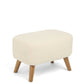 Elwood Nursing Chair & Stool - Off White Boucle