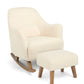 Penrose Nursing Chair & Stool - Off White Boucle