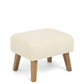 Penrose Nursing Chair & Stool - Off White Boucle