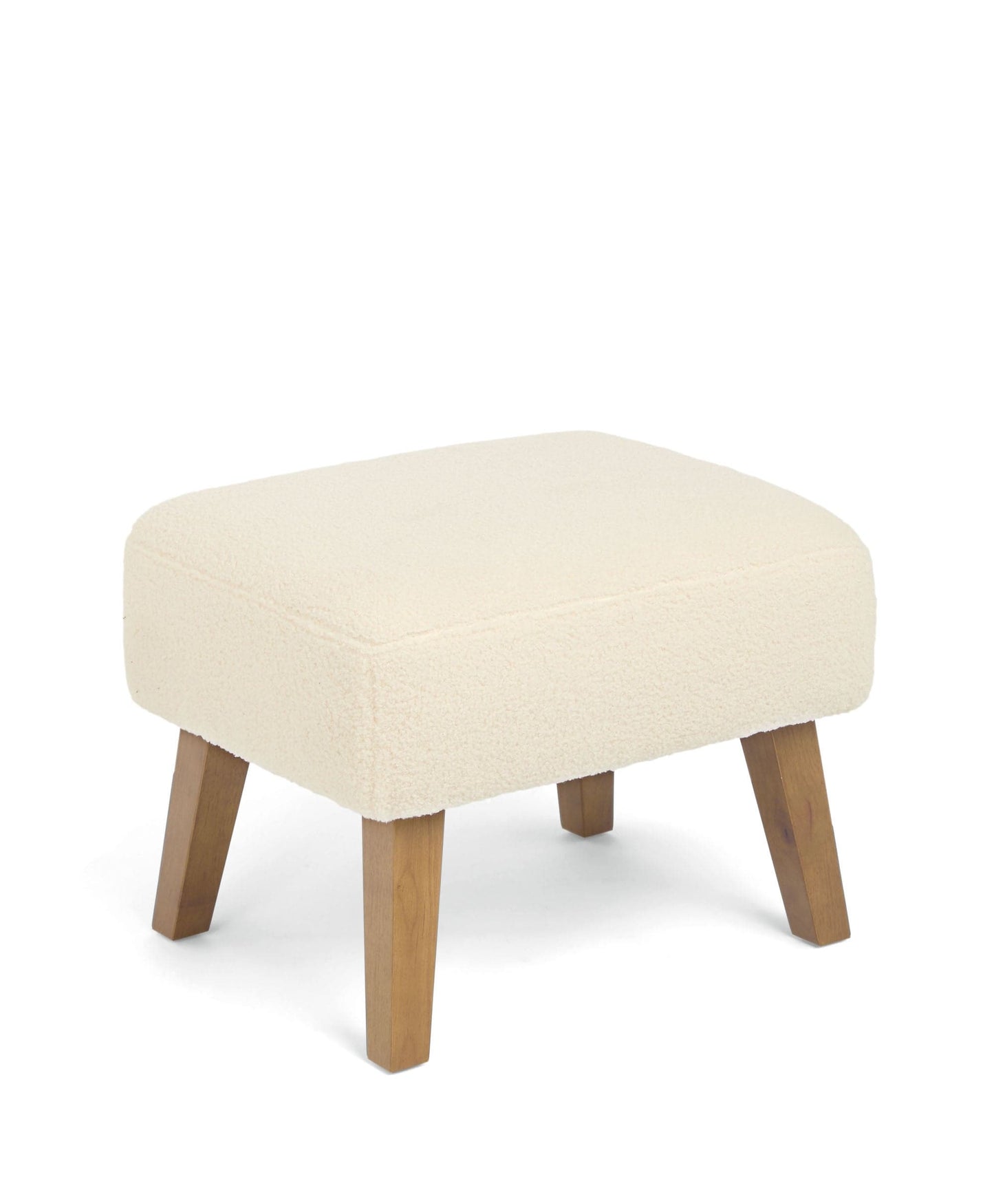 Penrose Nursing Chair & Stool - Off White Boucle