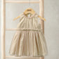 Mamas & Papas Gold Mesh Dress