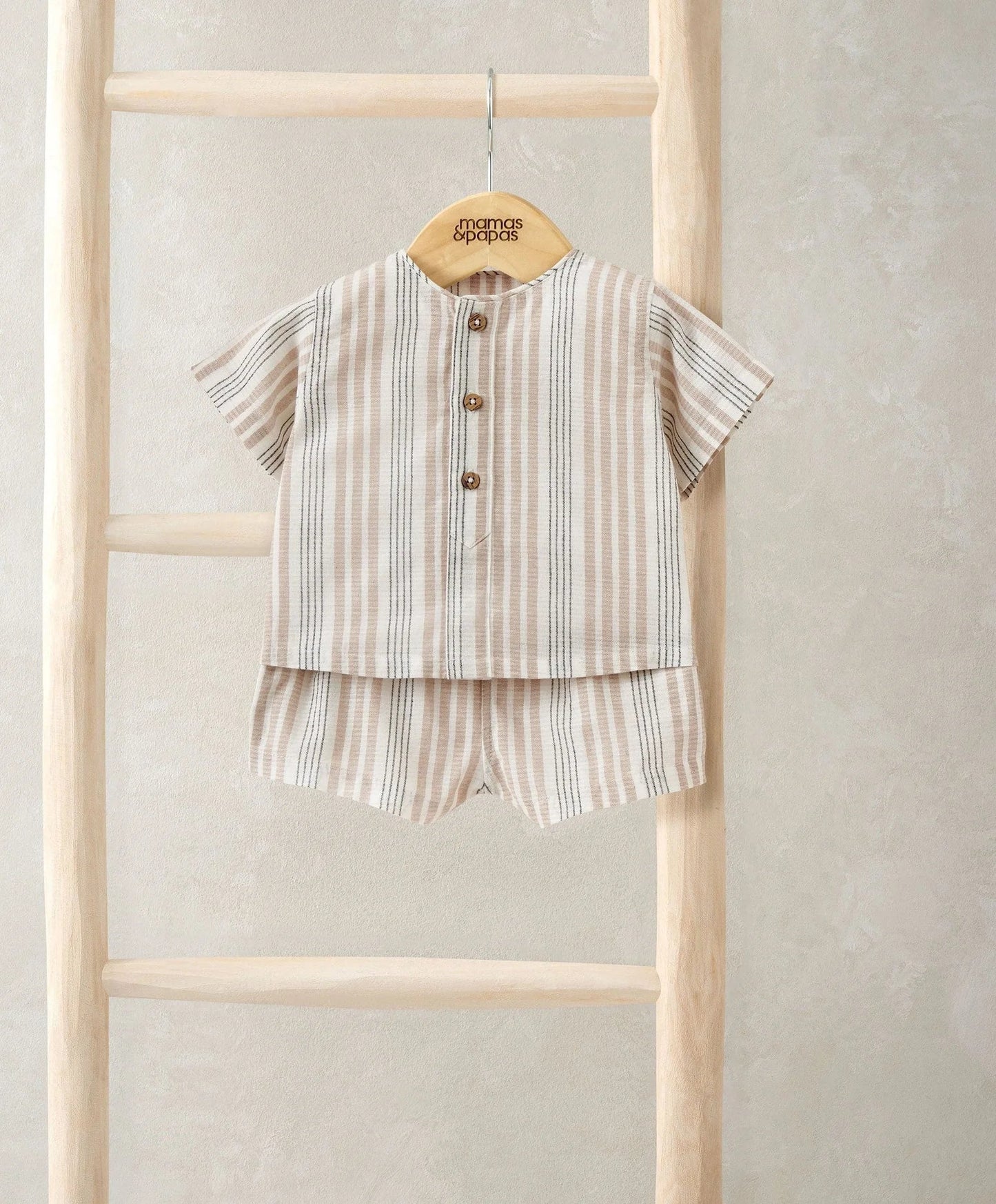 Mamas & Papas Woven Top & Shorts Outfit Set