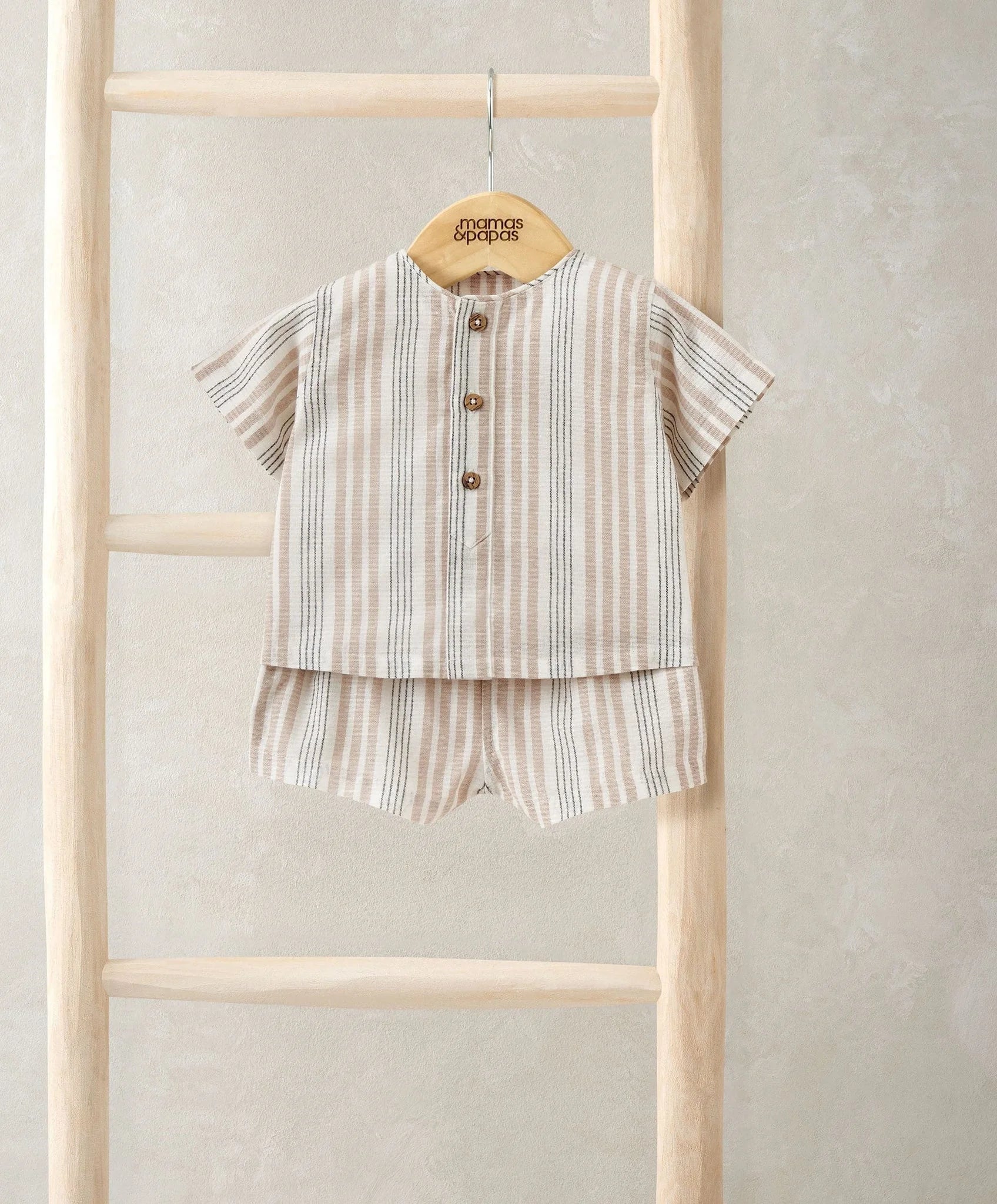 Mamas & Papas Woven Top & Shorts Outfit Set