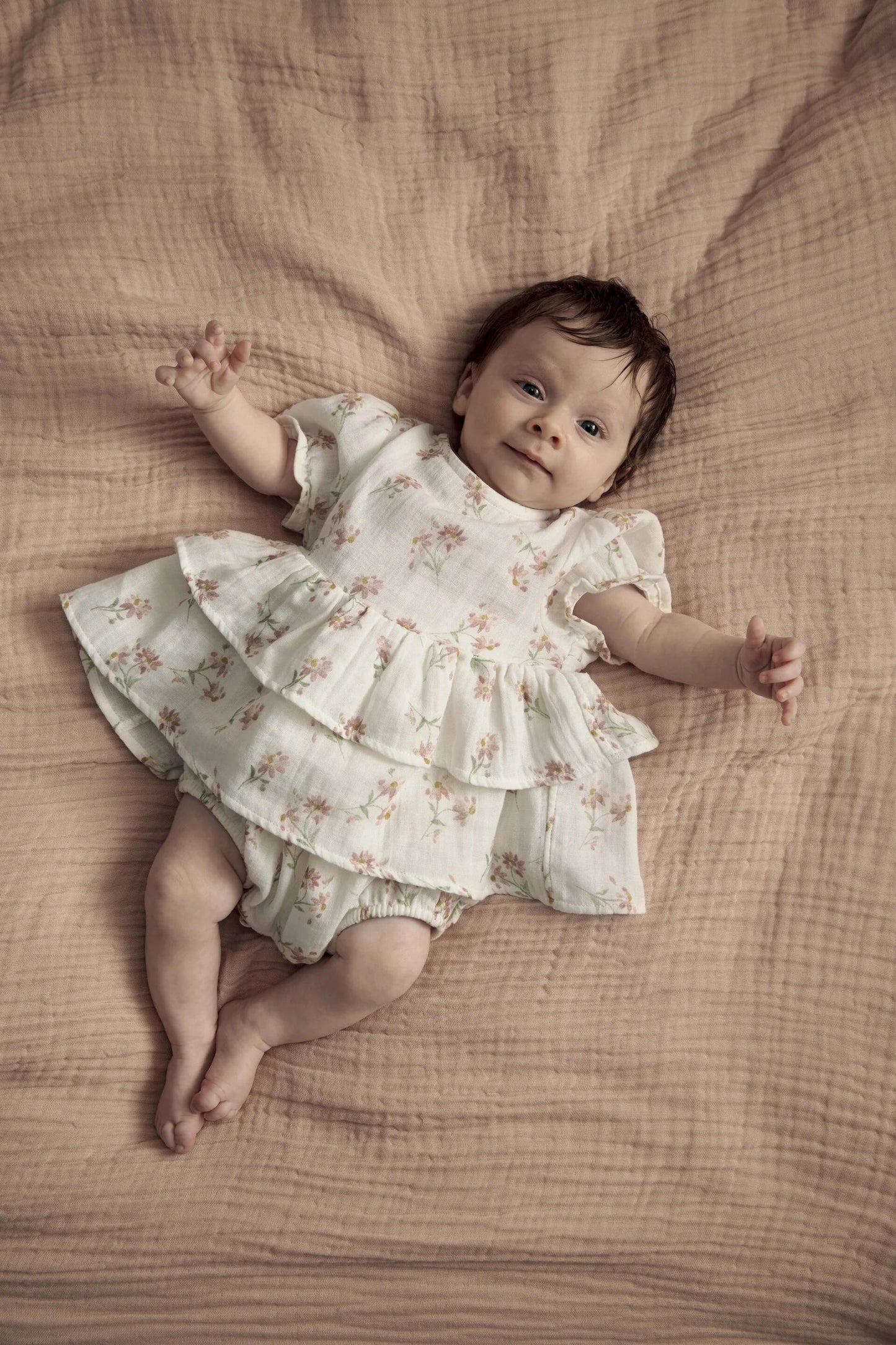 Mamas & Papas Daisy Peplum Shortie Romper