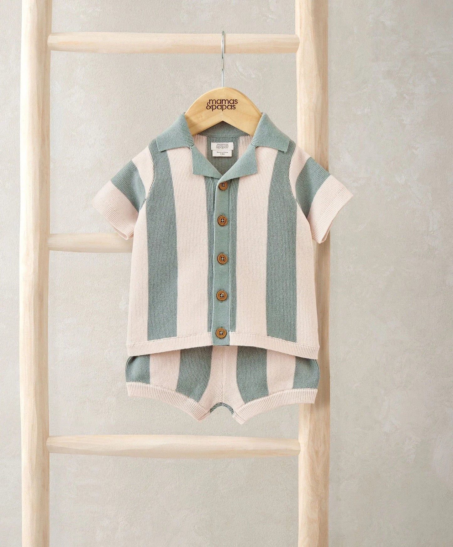 Mamas & Papas Stripe Knit Resort Set