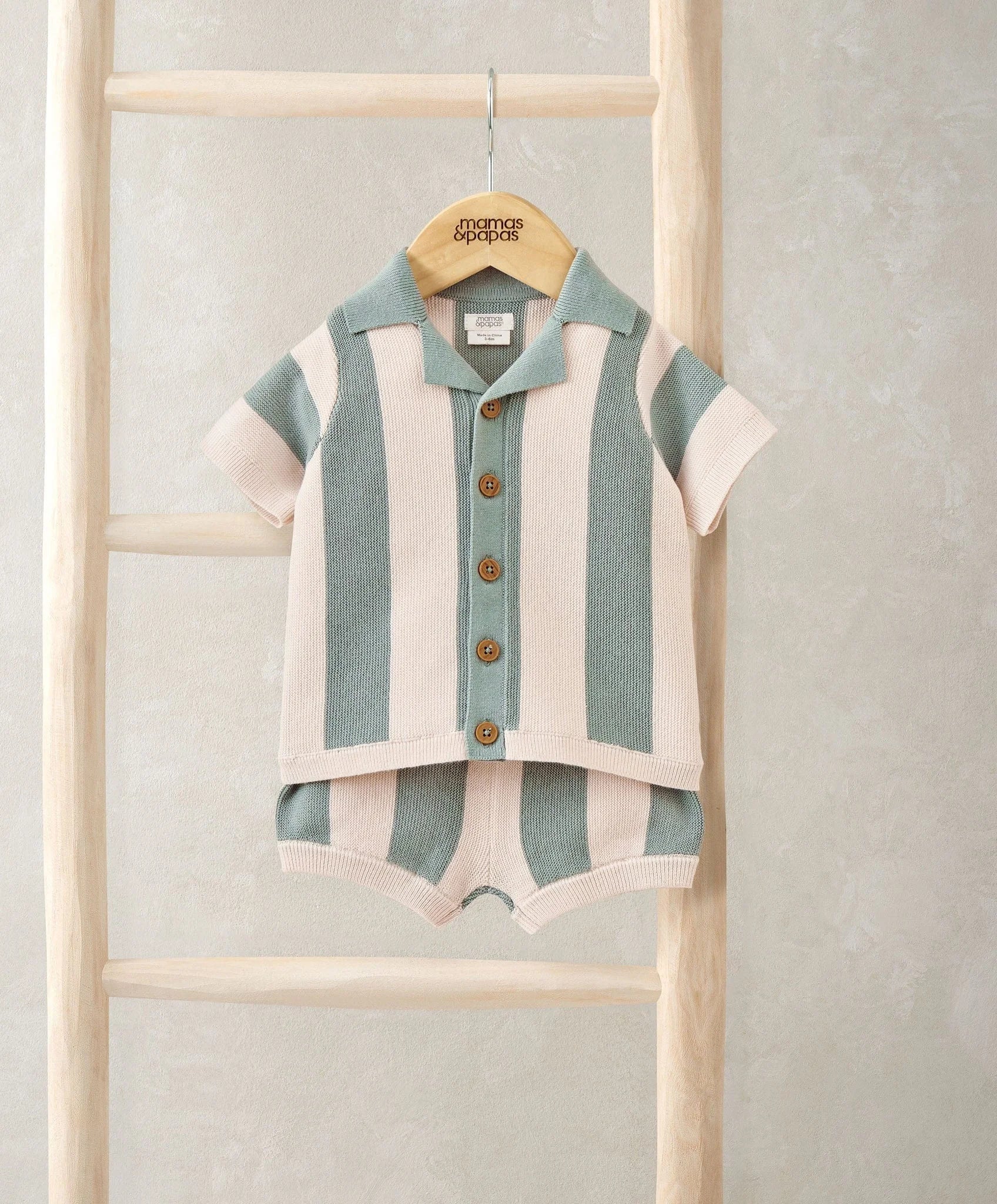Mamas & Papas Stripe Knit Resort Set