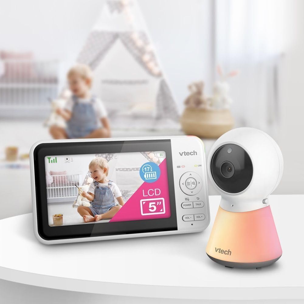 5” Smart Wi-Fi Baby Monitor with 1080p HD Camera