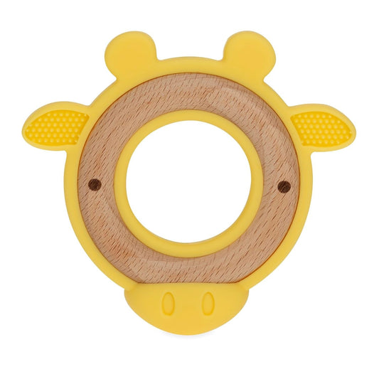 Nuby Wooden & Silicone Animal Teether Tiger 3m+ | Mamas & Papas, Babies, Nursing, Teether