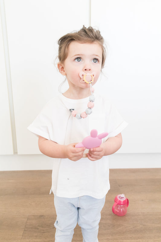 Nuby Silicone Soother Holder 0m+ | Mamas & Papas, Babies, Nursing, Pacifier Holder