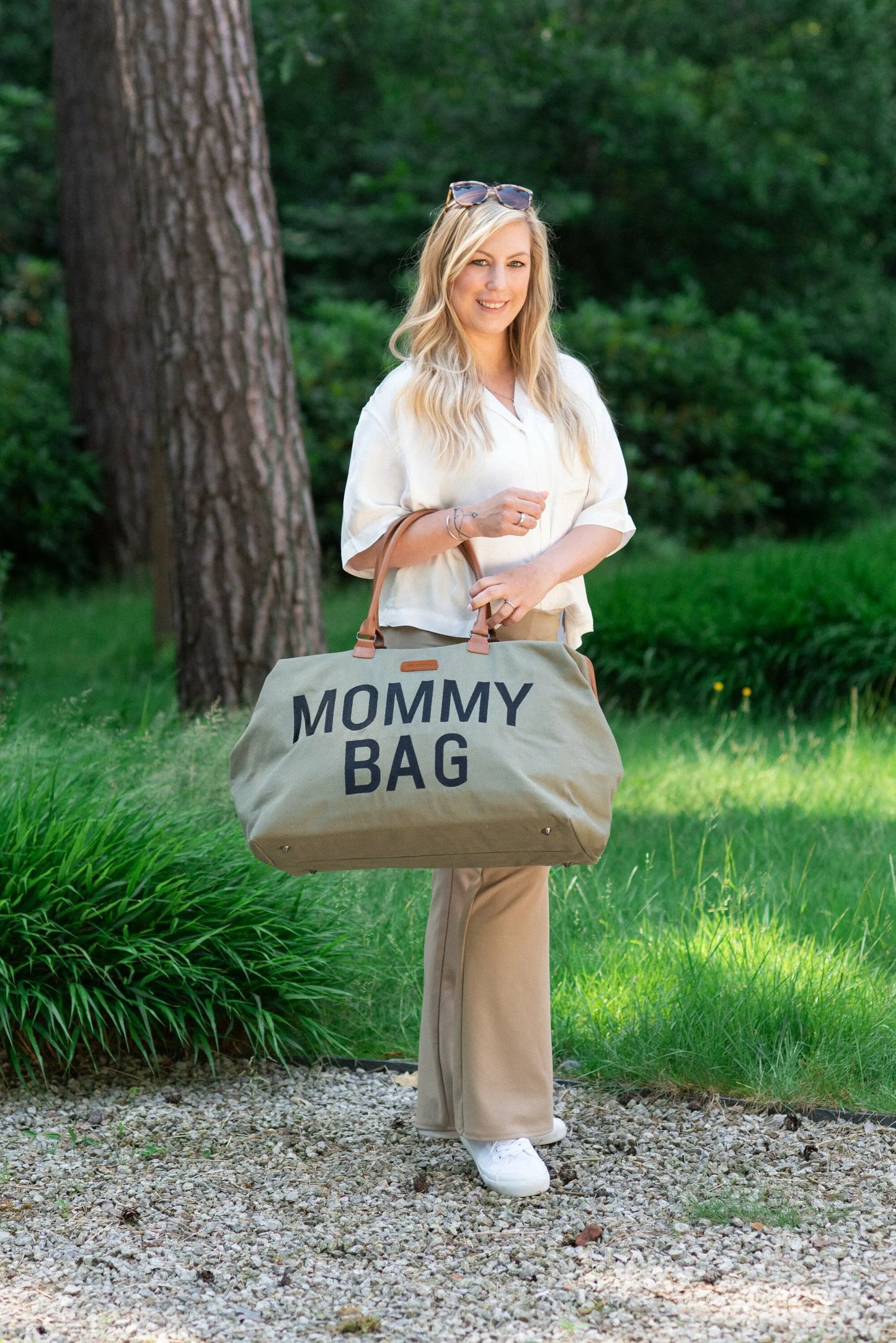 Nursery bag Mommy Bag ® Canvas kaki