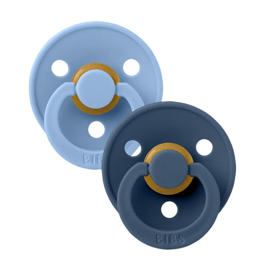 Bibs Colour 2 PACK - Sky Blue/Steel Blue 0-6 Months | Mamas & Papas, Babies, Nursing, Pacifier