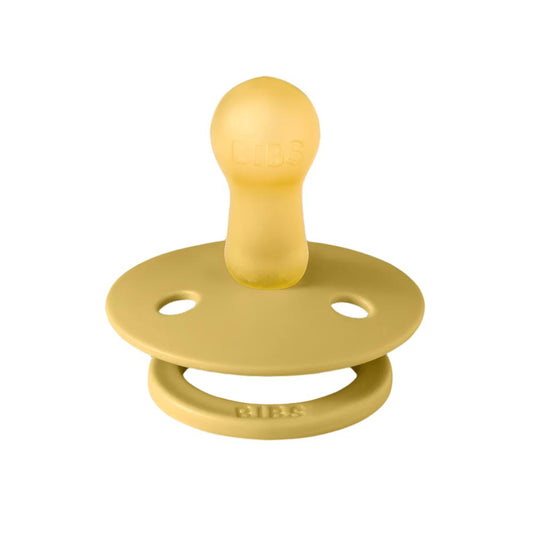 Bibs Colored Pacifiers 6-18m Pack of 2 Vanilla/Mustard | Mamas & Papas, Babies, Nursing, Pacifier