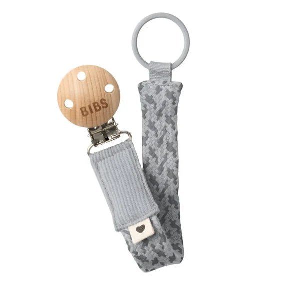 Bibs Pacifier Clip Cloud - Iron | Mamas & Papas, Babies, Nursing, Pacifier Clip