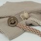 Pacifier Clip - Blush/Ivory