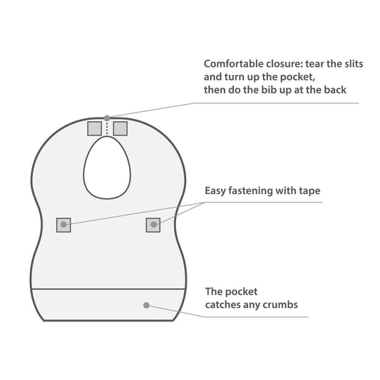 Babyono Disposable Bibs Pack of 10 | Mamas & Papas, Babies, Nursing, Bib