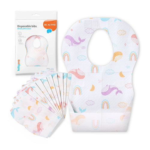 Babyono Disposable Bibs Pack of 10 | Mamas & Papas, Babies, Nursing, Bib