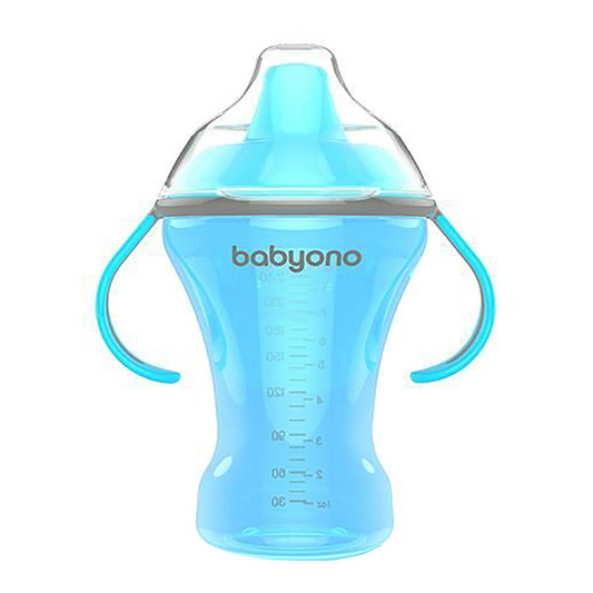 Babyono Natural Nursing Non - Spill Cup with Hard Mouthpiece 260ml - Assorted | Mamas & Papas, Babies, Nursing, Training Cup