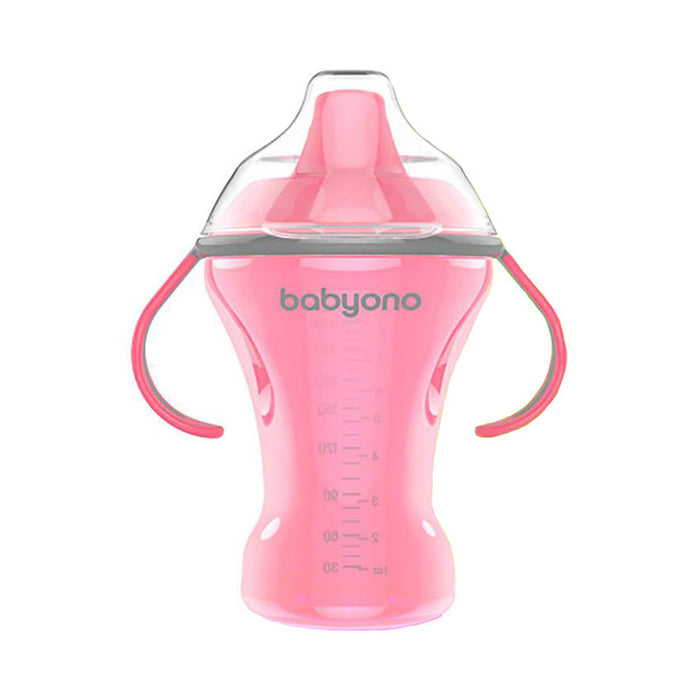 Babyono Natural Nursing Non - Spill Cup with Hard Mouthpiece 260ml - Assorted | Mamas & Papas, Babies, Nursing, Training Cup