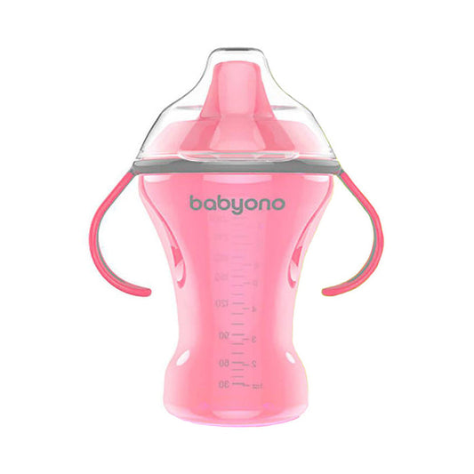 Babyono Natural Nursing Non - Spill Cup with Hard Mouthpiece 260ml - Assorted | Mamas & Papas, Babies, Nursing, Training Cup