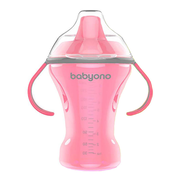 Babyono Natural Nursing Non - Spill Cup with Hard Mouthpiece 260ml - Assorted | Mamas & Papas, Babies, Nursing, Training Cup