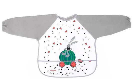 Babyono Long Sleeve Bib Baby Adventurer - Assorted | Mamas & Papas, Babies, Nursing, Bib