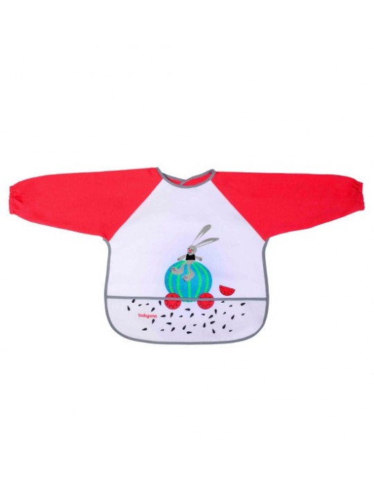 Babyono Long Sleeve Bib Baby Adventurer - Assorted | Mamas & Papas, Babies, Nursing, Bib