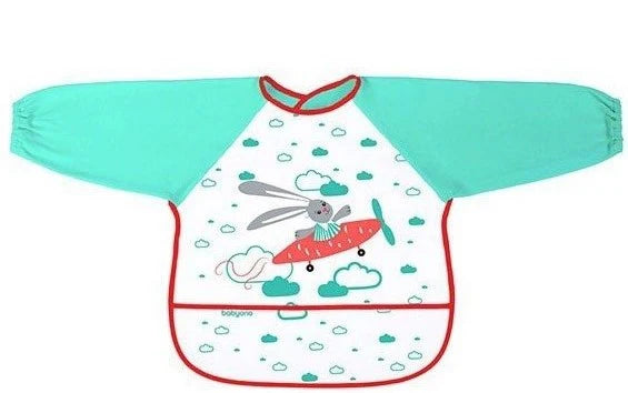 Babyono Long Sleeve Bib Baby Adventurer - Assorted | Mamas & Papas, Babies, Nursing, Bib
