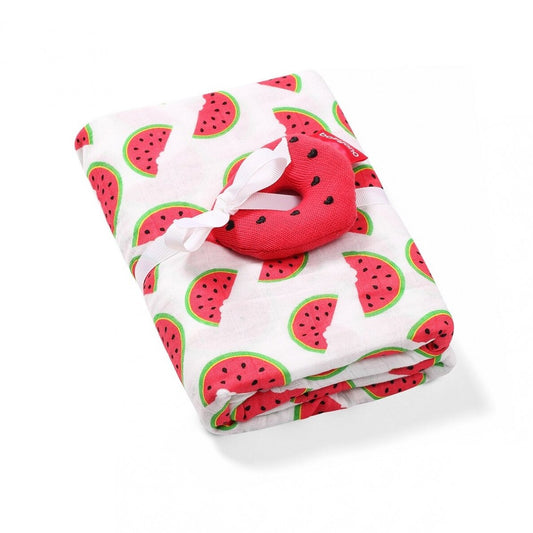 Babyono Bamboo Muslin Swaddle Watermelon 120x120cm | Mamas & Papas, Babies, Nursing, Swaddle/Blanket