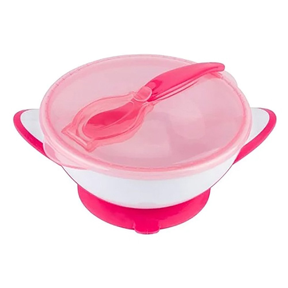 Babyono Suction Bowl with Spoon 300ml Pink lemonade | Mamas & Papas, Babies, Nursing, Bowl