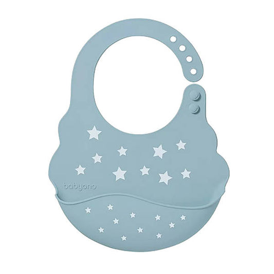 Babyono Silicone Bib with Adjustable Closure Stars | Mamas & Papas, Babies, Nursing, Bib