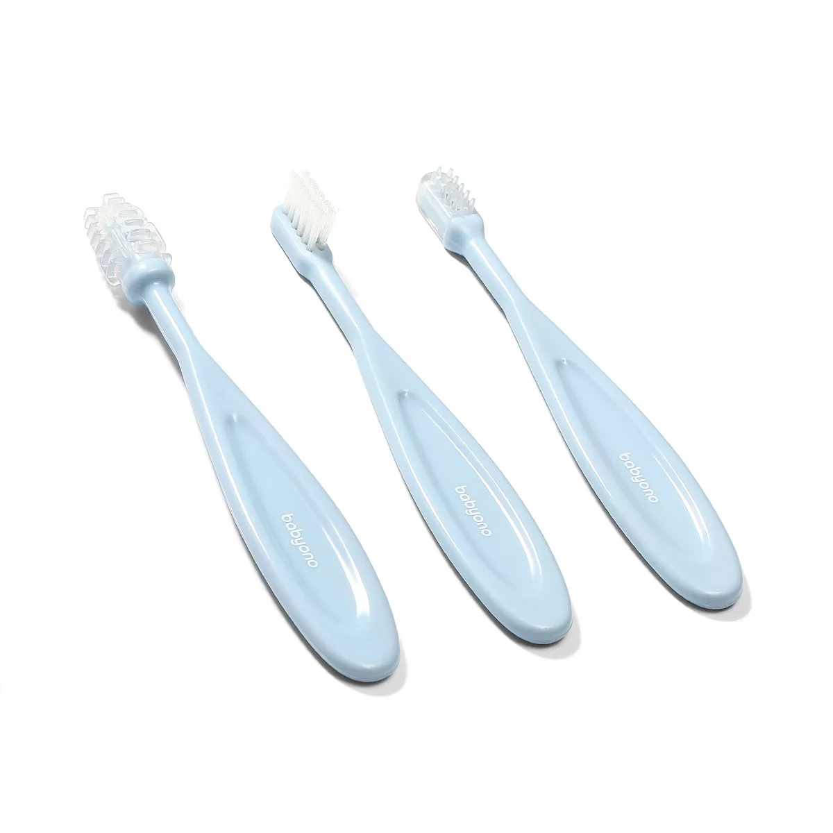 Babyono Set of Toothbrushes Light Blue | Mamas & Papas, Babies, Nursing, Toothbrush