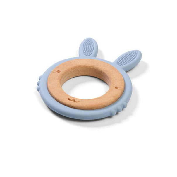Babyono Wooden Silicon Teether Bunny | Mamas & Papas, Babies, Nursing, Teether
