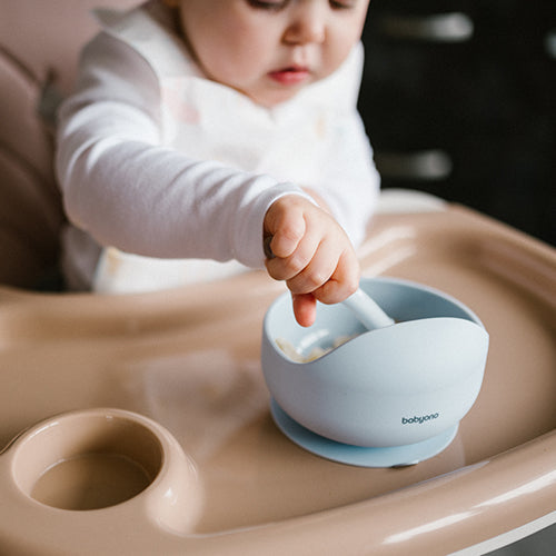 Babyono Silicone Suction Bowl Weldon Blue | Mamas & Papas, Babies, Nursing, Bowl
