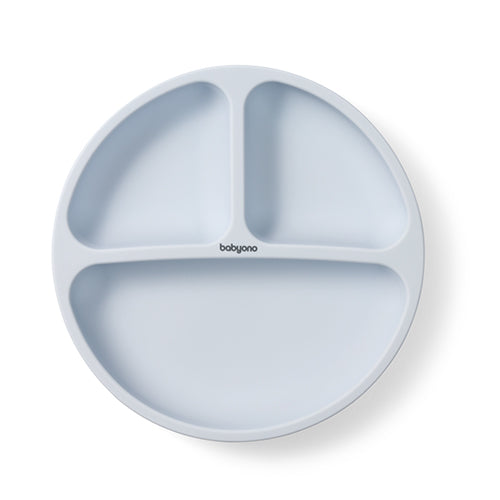 Babyono Silicone Suction Plate Light Blue | Mamas & Papas, Babies, Nursing, Plate