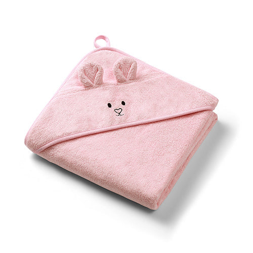 Babyono Bamboo Hooded Towel 100x100cm Pink | Mamas & Papas, Babies, Nursing, Bath Towel