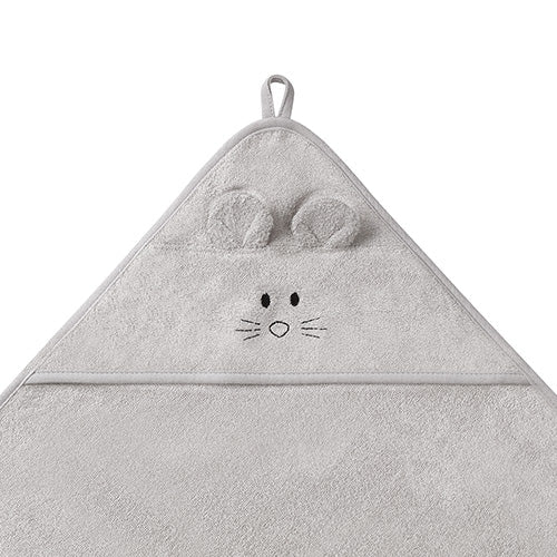 Babyono Bamboo Hooded Towel 100x100cm Grey | Mamas & Papas, Babies, Nursing, 
