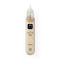 Electronic nasal aspirator device with beige body, display window, and paw icon