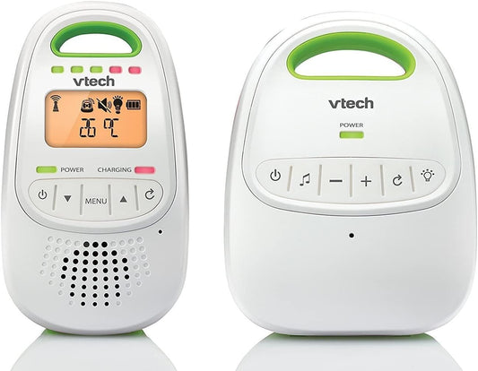 Digital Audio Baby Monitor With LCD - White/Green